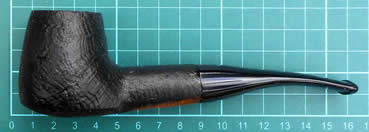 Lorenzo Meerschaum-lined Briar Pipe Brown Black Sandblast